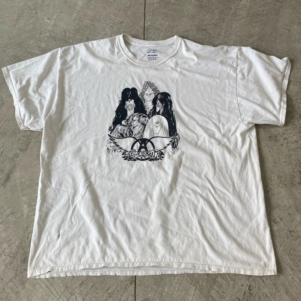 Aerosmith Draw The Line Caricature Tee - Picture 2 of 5